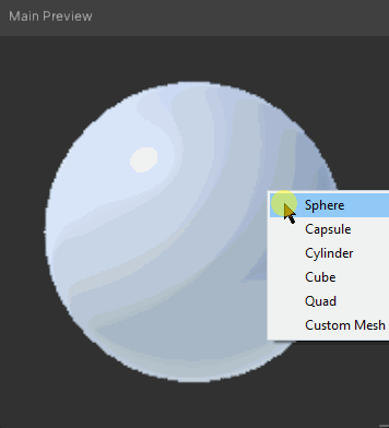 Unity Shader Graph Main Preview