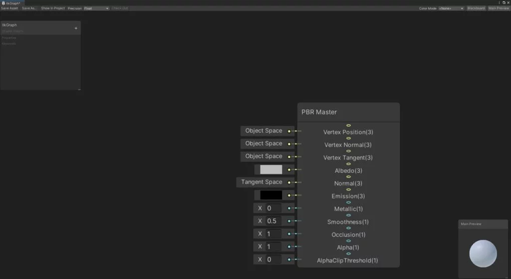 Unity Shader Graph Temel Görünüm